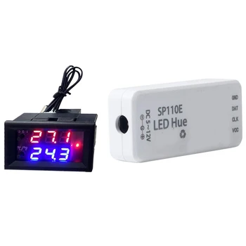 1 Nastavte Elektronický Regulátor Teploty Prepínač & 1 Ks Bluetooth SP110E Mini Radič
