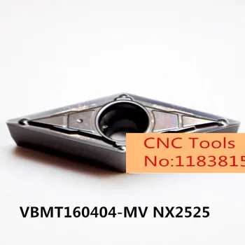 10PCS VBMT160404-MV NX2525/VBMT160408-MV NX2525,karbid vložka pre otočením držiaka nástroja,CNC,stroj,nudné bar