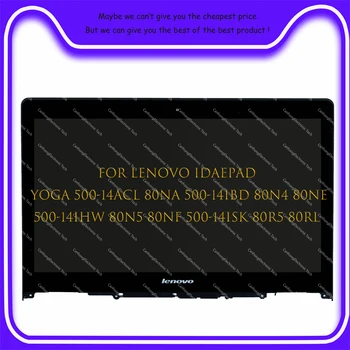 14 Palcový HD FHD Pre Lenovo Ideapad Yoga 500-14ACL 80NA 500-14IBD 80N4 80NE Notebook LED Dotykový Displej Digitalizátorom. Amessbly