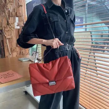 2021 dámy ramenní taška dizajnér kabelka luxusné mäkké pu kožené módne reťazca hobos messenger taška veľká kabelka žena peňaženky