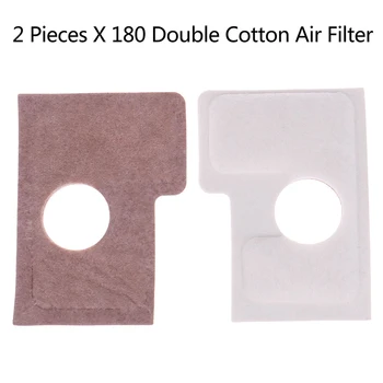 2x180 Dvojitej Vrstvy Bavlny vzduchový Filter Pre Kosačky na Trávu, reťazových píl Filter Prvok Záhrady Stroj Príslušenstvo