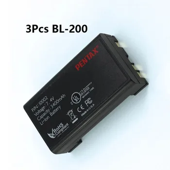 3ks Pentax Batéria BL-200 pre Pentax GPS RTK G3100 7.4 V 3400mAh Nabíjateľná Li-ion Batéria 10002
