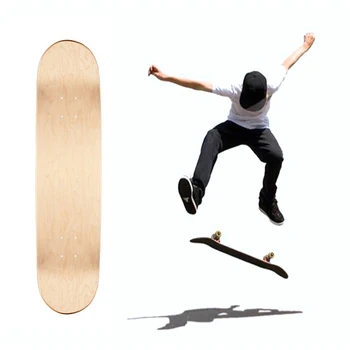 4pcs 8 cm 8-Vrstvový Javor Prázdne Dvojité Konkávne Skateboards Prírodné Skate Paluba, Doska
