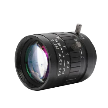 50 mm Zoom Objektív Pevné Zaostrenie Manuálne CS Mount CCTV Objektív pre CCTV Kamery Priemyselné Mikroskopom Manual Iris Objektív