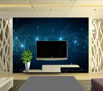 Abstraktných de parede Moderný minimalistický abstraktné súhvezdí vesmír, sci-fi nástenná maľba 3D tapeta nástenná maľba,obývacia izba domova