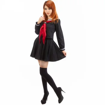 Anime Dievča, Peklo Enma Ai Halloween Cosplay Kostým Ženy Školské Uniformy Námorník Oblek