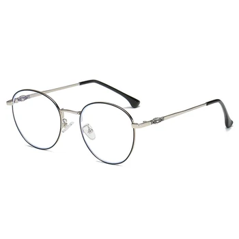DOISYER Nové anti - blue - ray okuliare oválne kovový rám okuliarov rám trend plochý objektív pre mužov a ženy