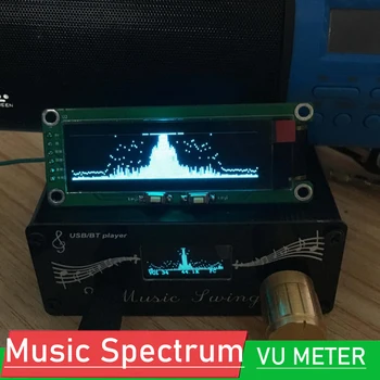 DYKBmetered 2.08 palcový OLED Hudobné Spektrum Displej Analyzer MP3 AUTO poower Zosilňovač Zvuku Indikátor Úrovne rytmus Analyzer VU METER