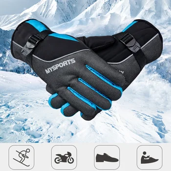 Lyžiarske rukavice zimné outdoorové vetru špliechajúcej vody lyžiarske rukavice lyžovanie, snowboard rukavice na koni teplé vetru nepremokavá