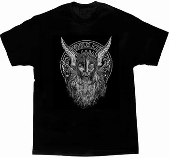 Mytológiu Viking Boh Odin a Jeho Havrany Tričko. Krátky Rukáv, 100% Bavlna Bežné T-shirts Voľné Top, Veľkosť S-3XL