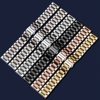 PEIYI 12 14 15 16 17 18 19 20 21 22 mm z Nehrdzavejúcej ocele watchband Náhradný kovový remienok pre pánske a dámske hodinky reťazca