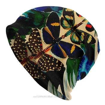 Skullies Čiapky Klobúk Motýľ Strom Vintage Abstraktné Tlač Zimnú Čiapočku, Čiapky Pre Mužov, Ženy, Lyžiarske Čiapky Bavlna Kapoty Čiapky