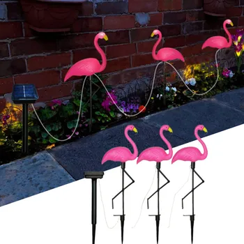Solárne Vonkajší Veniec Svetlá Flamingo Záhradné Osvetlenie, Nepremokavé Vklad Trávnik Svietidlá Led Solárne Svetlo Krajiny Lampy Záhradné Dekorácie