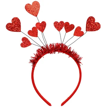 Srdcia Dekor hlavový most Módne Hairband Headdress pre Valentín Party