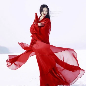 Staré Čínske Kostým Ženy Oblečenie Tradičné Hanfu Tang Tanečné Kostýmy Ľudové Rozprávky Šaty Červené Oblečenie DNV11416