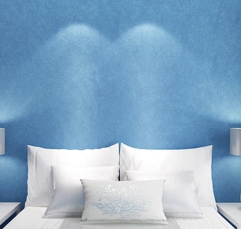Stredomorský Štýl Sky Blue Moderné Tapety Čistá Farba Steny Papier Rolka Pre Lôžkové Izby Obývacie