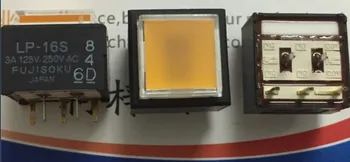 [VK]JAPONSKO LP-16S ľahký dotyk prepínač 15*15 mm námestie tlačidlo reset pomocou svetla žltá 5 pin 3A 125V 250VAC LP1S-16S-808-Z