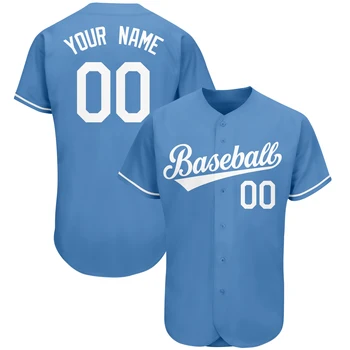 Vlastné Baseball Jersey Dizajn Klasické Tričko Tlačidlo Tlačiť Názov Tímu Číslo Softball Dres pre Mužov/pre Mládež Hra Školenia/Strana