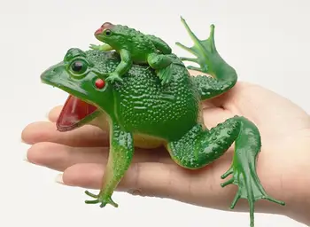 Živočích ropucha Žaba mäkké plastové Bude volať model Pískanie zvuk Matka žaba pádlo Darček Záhradné Dekorácie