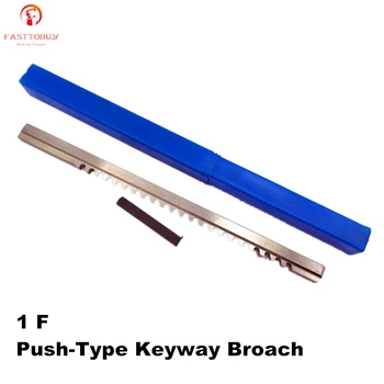 1 F Push-Typ drážkou pera Broach s Šupiniek Palcový Push Nože HSS drážkou pera Rezné Nástroje pre CNC Router