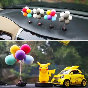 1 Ks Multicolour Krásne Balón Roztomilý Auto Ozdoby Na Auto Dekorácie Mini Console Panel Výzdoba Interiéru Vozidla Dodávky