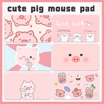 1pc Kawaii Pig Ružový Gaming Mouse Pad Dievčenskú Roztomilý Prenosných Herných Myší Mousepad Veľkosť pre Klávesnice Mat Mousepad pre Priateľku, Darček