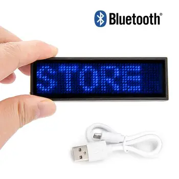 2 KS Bluetooth LED Názov Odznak Opakovane cenovka Reštaurácia, Obchod, Výstavy Night Club Hotel Digitálne VITAJTE Značenie