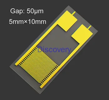 50 Mikrónov Flexibilné Interdigital Elektródy PET Kapacita Poľa Plyn Vlhkosť Lekárske Čidlo Chip IDE