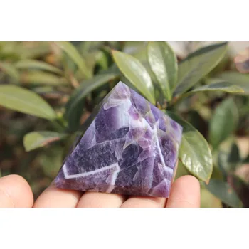 89 g prirodzené hojenie snový fialový kremeň pyramída