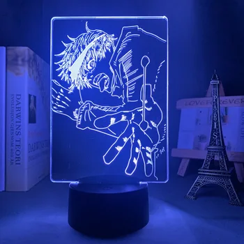Anime Jujutsu Kaisen Satoru Gojo Led Nočné Svetlo Lampy, Spálňa Decor Darček k Narodeninám Satoru Gojo Svetlo Jujutsu Kaisen Gadget