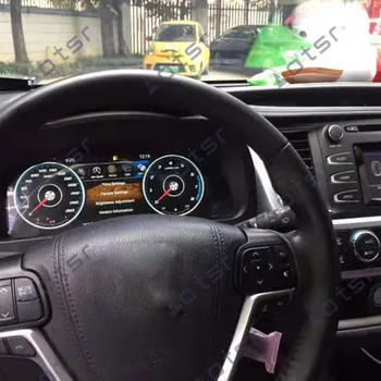 Auto Nástroj LCD Panel Interiéru Metrov Pre Toyota Highlander 2014 2015 2016 2017 2018 2019 Digitálne Klastra Virtual Cockpit