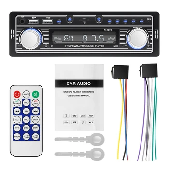 Auto Rádio Stereo Prehrávač USBAUX Auto Rádio Stereo MP3 Prehrávač s Bluetooth-kompatibilné s Diaľkovým ovládaním Rádio Tuner Mp3 Prehrávač Hudby