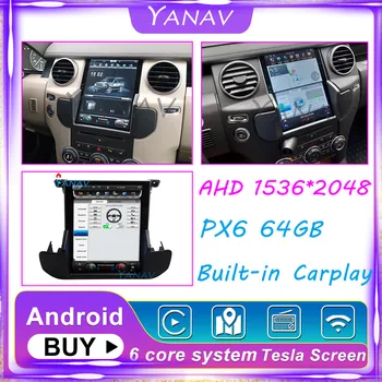 Automobilová GPS Navigácia Video Prehrávač Pre Land Rover Discovery 4 2009-2016 Stereo Tesla Obrazovka autorádia Multimediálne Vedúci Jednotky Carplay