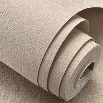 Biela,Béžová,Hnedá Textúrou Jednoduché Jednoduché Pozadie Jednofarebné Steny Papier Moderný Dizajn Tkané Tapety Roll Domova