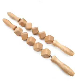 Bukové masáž stick koľajových stick cvičenie stick meridian bagrovanie koľajových stick drevené valcovacie masáž domácnosti masáž stick