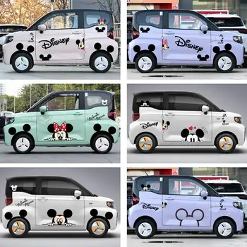 Disney Mickey Minnie Anime Auto strane nálepky tvorivé osobnosti auto samolepky animácie strane nálepky