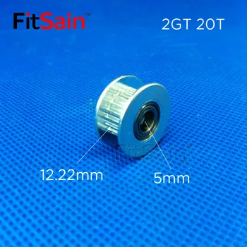 FitSain-2GT 20T Šírka 6 mm ozubené tensioner vložené ozubené koleso synchrónne kolesa nastavovacie koliesko sprievodca koleso vnútorné diery 5 slot šírka 7