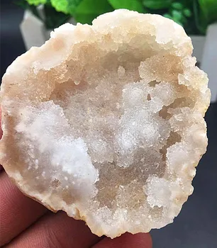 Geode Plátok Drusy Drúza Kremeň Klastra Bodov Minerálov Vzor Uzdravenie Crystal Home Zariadené, Pri