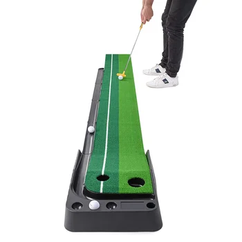 Golfové Putting Green Mat Prenosné Krytý Vonkajší Praxe Uvedenie Mat s Automatickým Loptu Vrátiť Golf Uvedenie Hra