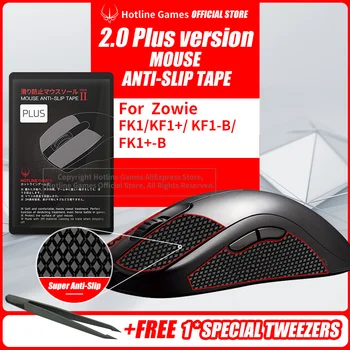 Hotline Hry 2.0 Plus Myš Anti-Slip Grip Tape pre Zowie FK1/ FK1+ Gaming Mouse Grip Upgrade,Vlhkosti Wicking,Ľahko sa nanáša