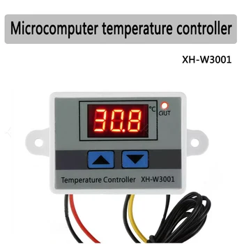 LED regulátor teploty 10A 12V 24V 220V inkubátor chladenie vykurovanie spínač konštantnej teploty NTC snímač XH-W3001