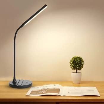 LED stolná Lampa USB Nabíjateľné Domov, Spálne, Kancelárie Čítanie Ľahký Dotyk Skladacia Nočné Čítanie Ochrana Očí Nočné Svetlo