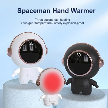 Mini Prenosné Ručné Teplejšie Roztomilý Spaceman Zimné Ohrievač Rýchly Ohrev USB Nabíjateľné Vrecku 6000Mah Malé Mini Ruky Teplejšie