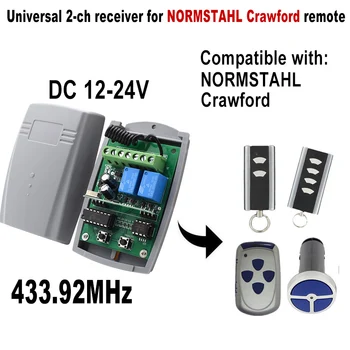 Normstahl Crawford Univerzálny Garážové brány Prijímač 433.92 MHz DC12-24V 2