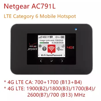 Nové Odomknutý Netgear vysokorýchlostný 4G LTE Mobile Hotspot AC791L Cat6 Vysokej Rýchlosti Jetpack