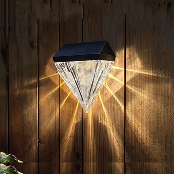 Nové Slnečné Svetlo LED Diamond Pozornosti Svitu Plot, Stenu Svetla Slnečnej Ulici Svetlo Vonkajšie Nepremokavé Balkón Plot Light