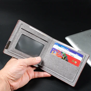 Nový Jednoduchý Denim Peňaženku Módne Mládež Horizontálne Peňaženky Veľkú Kapacitu, Multi-slot Peňaženky