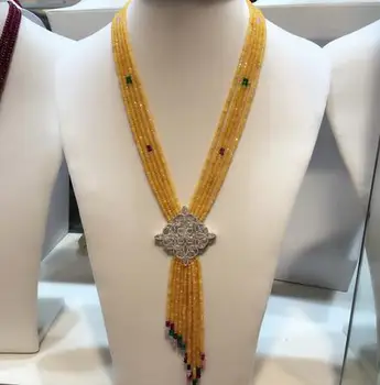 Nový štýl viacvrstvových pyrit náhrdelník micro vložkou zirkón príslušenstvo spona módne šperky