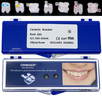Ormaer Zubné Keramické Ortodontická, Stredová Výstuha Roth 022 345 Háčiky Oka Base