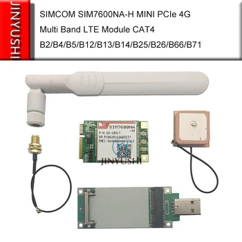SIMCOM SIM7600NA-H MINI PCIe 4G Multi Kapela LTE Modul CAT4 S GPS 4G anténa USB adaptér s AT&T/Verizon certifikácia